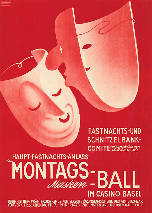 Montags-Masken-Ball, im Casino Basel