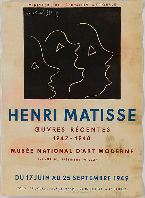 Henri Matisse, Œvres récentes, Musée national d’art moderne, Paris