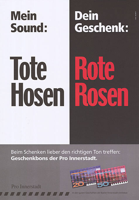 Mein Sound: Tote Hosen, Dein Geschenk: Rote Hosen