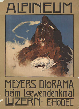 Alpineum, Meyers Diorama beim Lœwendenkmal Luzern, E. Hodel