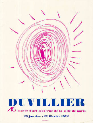 Duvillier, Musée d’Art Moderne de la Ville de Paris