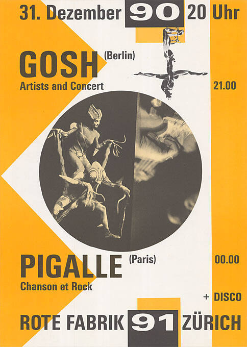 Gosh, Pigalle, Rote Fabrik Zürich