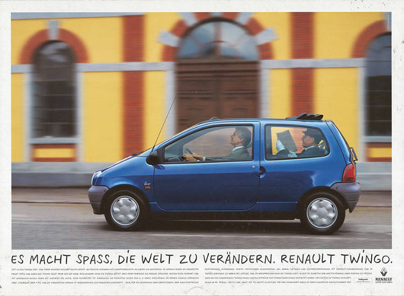 Es macht Spass, die Welt zu verändern. Renault Twingo.