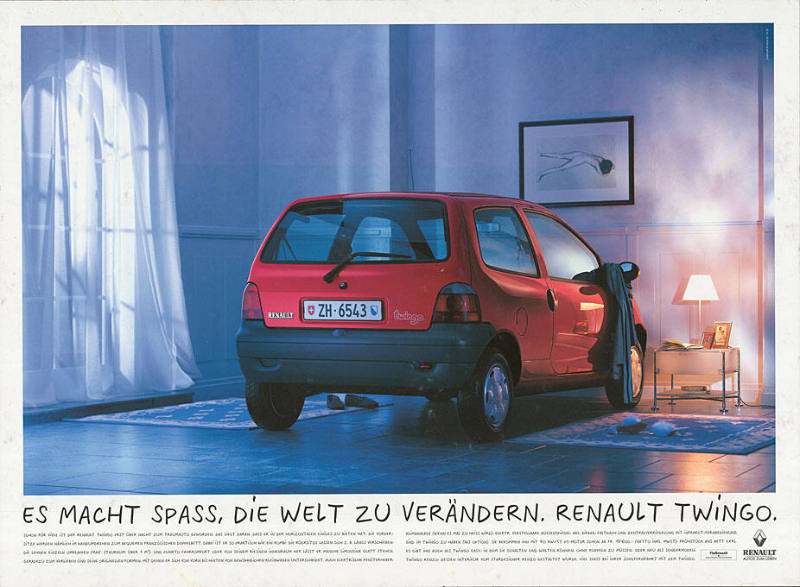 Es macht Spass, die Welt zu verändern. Renault Twingo.