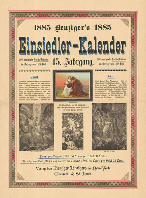 Benziger’s Einsiedler-Kalender, 45. Jahrgang