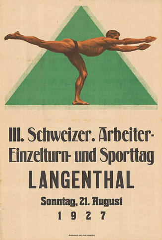 III. Schweizer. Arbeiter- Einzelturn- und Sporttag, Langenthal