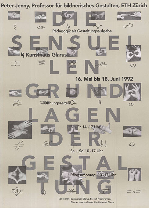 Die sensuellen Grundlagen der Gestaltung, Kunsthaus Glarus