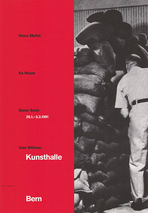 Heinz Mollet, Ka Moser, Dieter Seibt, Uwe Wittwer, Kunsthalle Bern