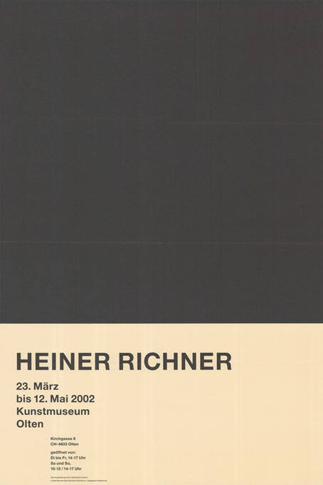 Heiner Richner, Kunstmuseum Olten