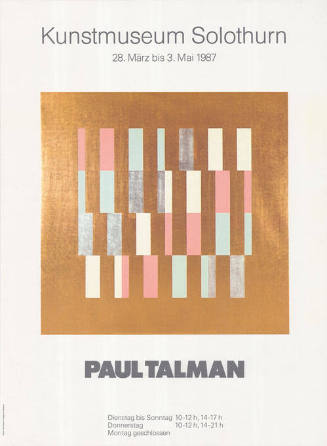 Paul Talman, Kunstmuseum Solothurn