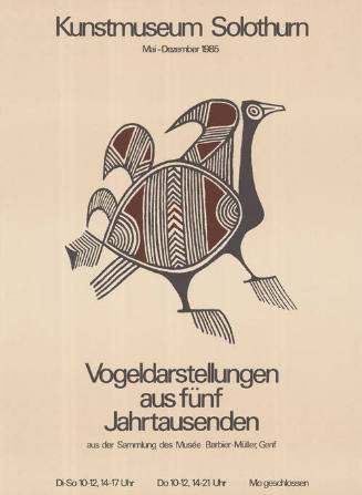 Vogeldarstellungen aus fünf Jahrtausenden, Kunstmuseum Solothurn