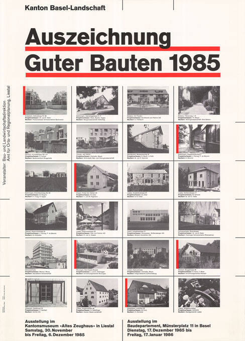 Auszeichnung Guter Bauten 1985