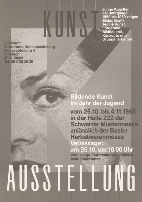 Kunstausstellung, Bildende Kunst im Jahr der Jugend, Schweizer Mustermesse