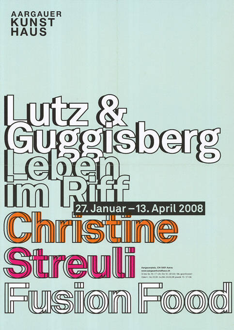 Lutz & Guggisberg, Christine Streuli Aargauer Kunsthaus