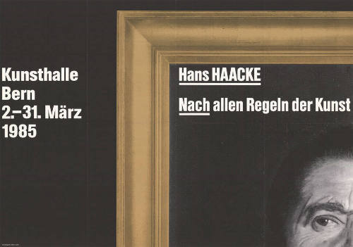 Hans Haacke, Nach allen Regeln der Kunst, Kunsthalle Bern