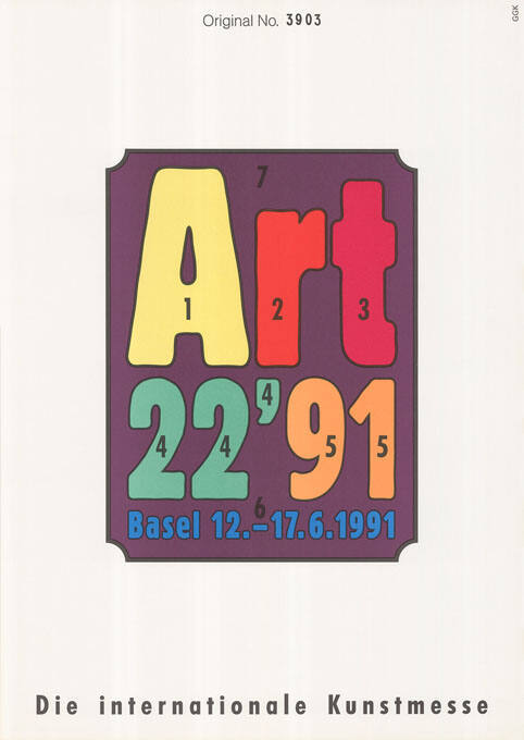 Art 22’91, Basel, Die internationale Kunstmesse