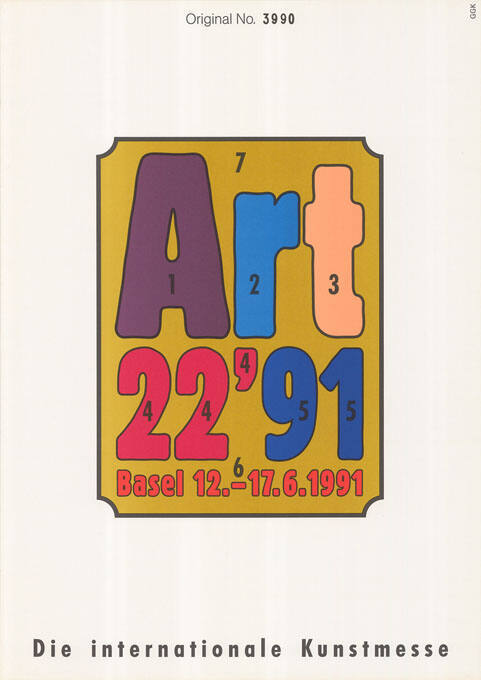 Art 22’91, Basel, Die internationale Kunstmesse