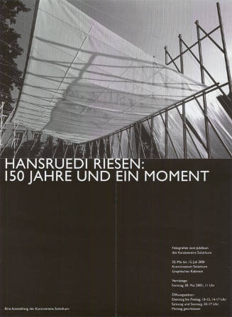 Hansruedi Riesen: 150 Jahre und ein Moment, Kunstmuseum Solothurn