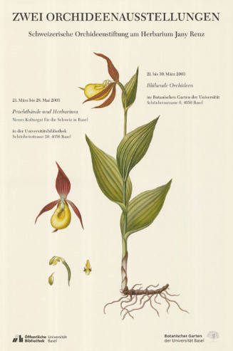 Zwei Orchideenausstellungen, Universitätsbibliothek, Botanischer Garten