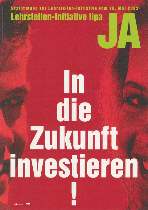 In die Zukunft investieren! Lehrstellen-Initiative lipa, Ja