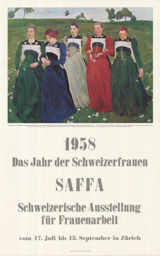 1958, Das Jahr der Schweizerfrauen, SAFFA, Schweizerische Ausstellung für Frauenarbeit