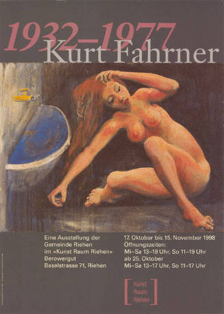 Kurt Fahrner, 1932–1977, Kunst Raum Riehen, Berowergut