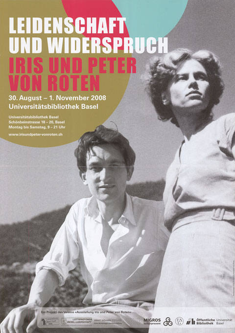 Leidenschaft und Widerspruch, Iris und Peter von Roten, Universitätsbibliothek Basel