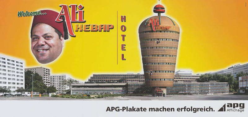 Welcome… Ali Kebab Hotel, APG Plakate machen erfolgreich.