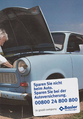 Sparen Sie nicht beim Auto. Sparen Sie bei der Autoversicherung. Basler Versicherungen