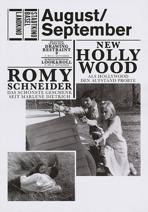 August/September, New Hollywood, Romy Schneider, Stadtkino Basel, Landkino