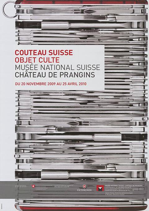 Couteau Suisse, Objet Culte, Musée National Suisse, Chateau de Prangins