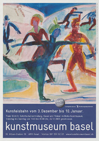 Kunsteisbahn von 3. Dezember bis 10. Januar, Kunstmuseum Basel