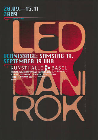 Daniel Knorr, Led, Nanirok, Kunsthalle Basel