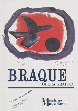 Braque, Opera Grafica, Mendrisio Museo d’arte