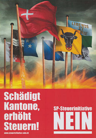 Schädigt Kantone, erhöht Steuern! SP-Steuerinitiative, NEIN