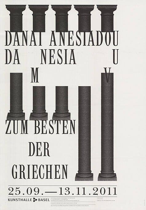 Danai Anesiadou, Damnesia Vu, Zum Besten der Griechen, Kunsthalle Basel