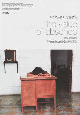 Adrian Melis, The value of absence, Kunsthalle Basel