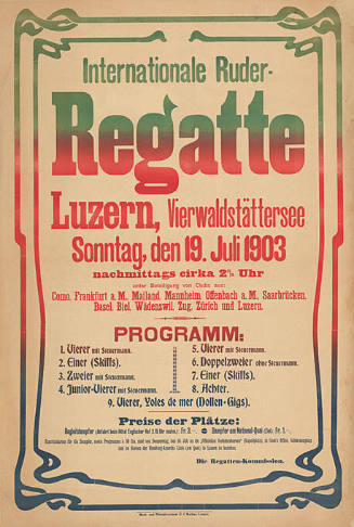 Internationale Ruder-Regatte Luzern, Vierwaldstättersee