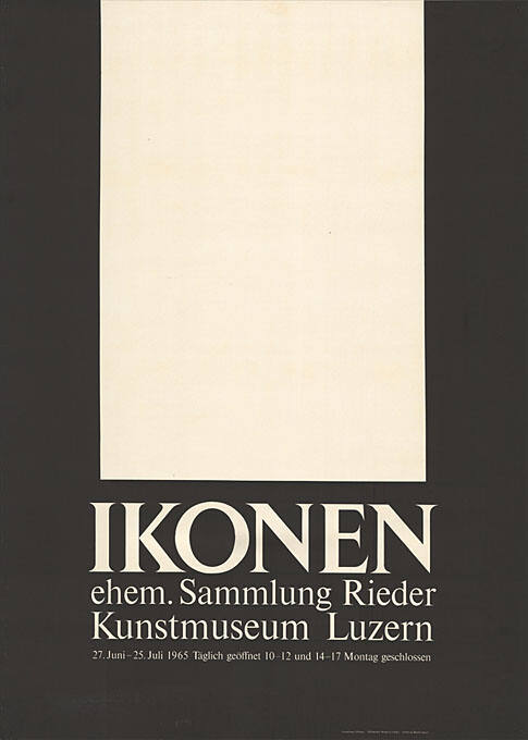 Ikonen, ehemalige Sammlung Rieder, Kunstmuseum Luzern