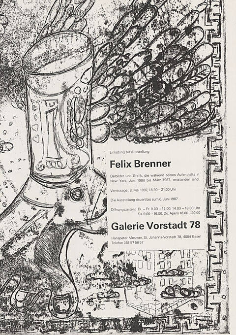 Felix Brenner, Galerie Vorstadt 78, Basel