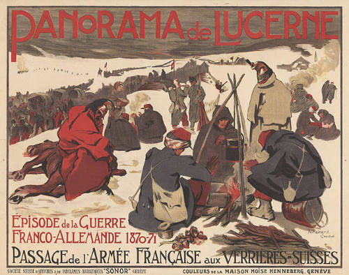 Panorama de Lucerne, Episode de la guerre franco-allemande 1870–71, Passage de l’armée française aux  verrières-suisses