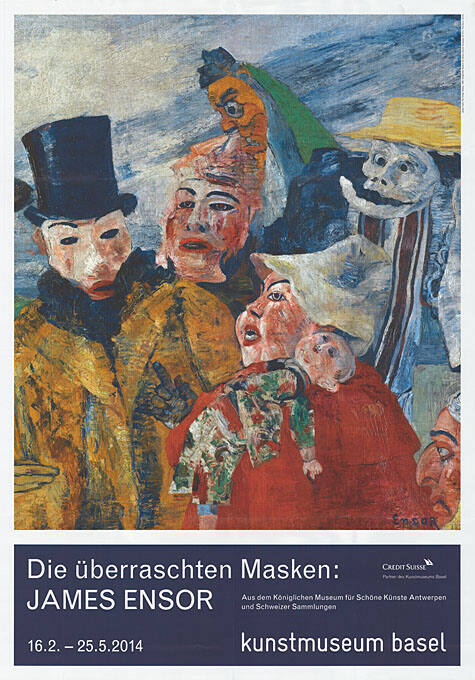 James Ensor, Die überraschten Masken, Kunstmuseum Basel