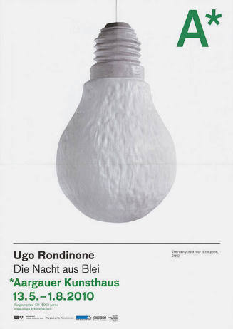 Ugo Rondinone, Die Nacht aus Blei, *Aargauer Kunsthaus