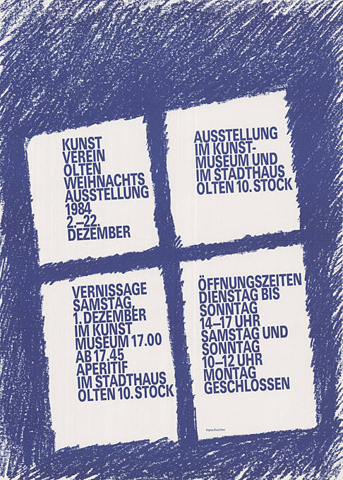 Kunstverein Olten, Weihnachtsausstellung 1984, Kunstmuseum und Stadthaus Olten