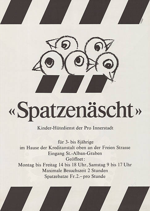 «Spatzenäscht», Kinder-Hütedienst der Pro Innerstadt