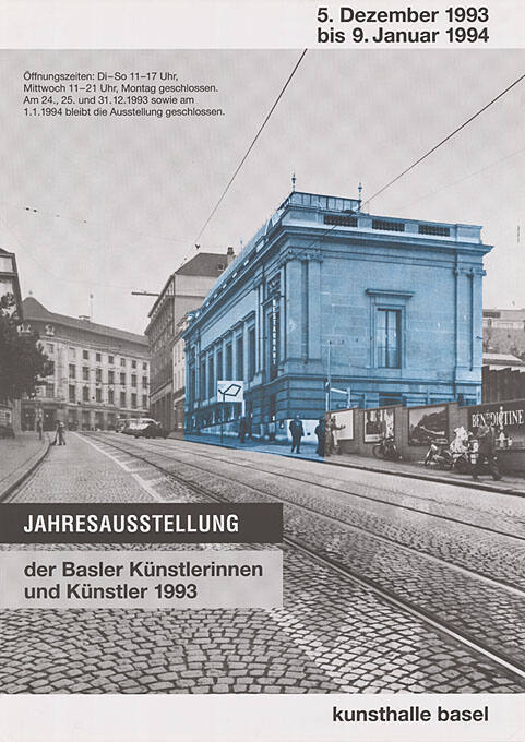 Jahresausstellung der Basler Künstlerinnen und Künstler 1993, Kunsthalle Basel