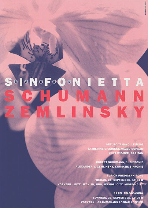 Schumann, Zemlinsky, Basel Sinfonietta