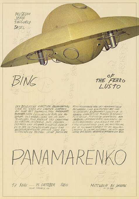 Panamarenko, Museum Jean Tinguely Basel