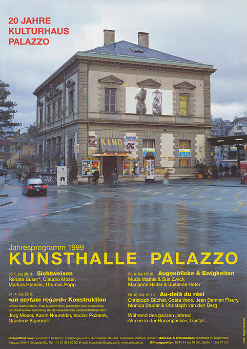 Jahresprogramm 1999, 20 Jahre Kulturhaus Palazzo, Kunsthalle Palazzo