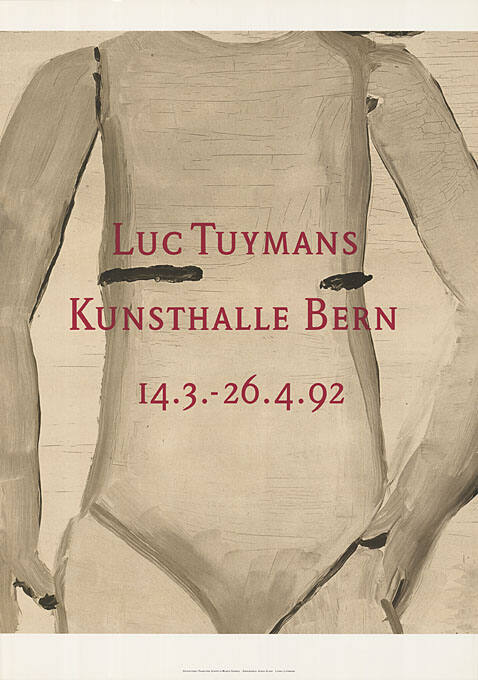 Luc Tuymans, Kunsthalle Bern